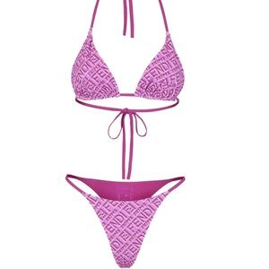 FENDI X SKIMS PURPLE BIKINI
